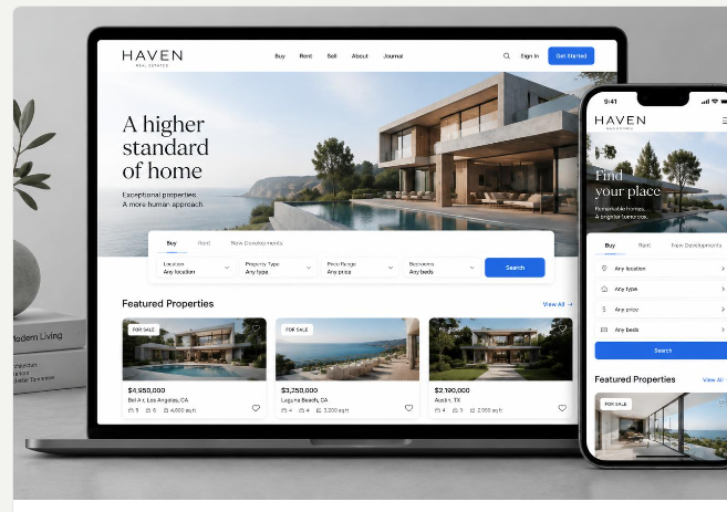 HAVEN REAL ESTATES — product design cover